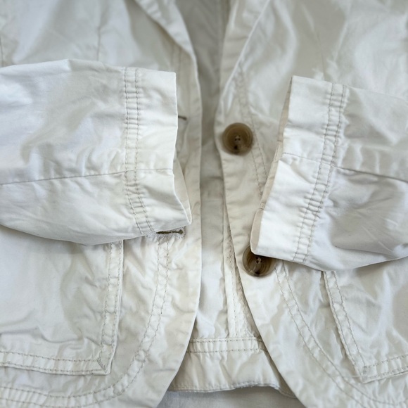 J.Crew White Classic Twill Chino Jacket size xs - Picture 6 of 6